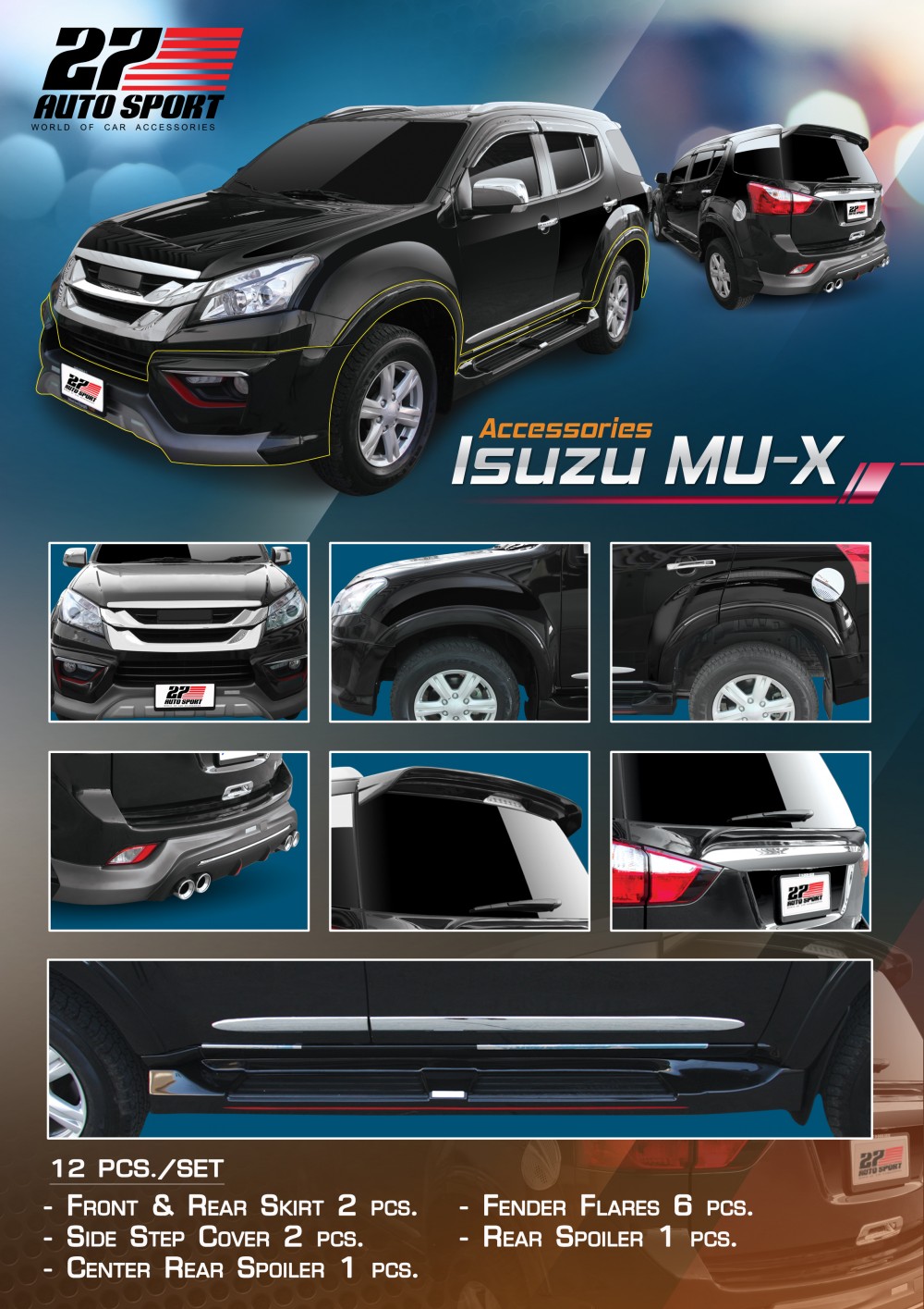 Isuzu Mu X Body Kits
